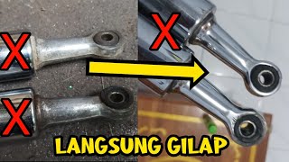 poles hasil seperti chrome anting skok belakang Honda legenda grand