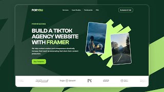 Conversion-Focused Short-Form Content Agency Website (FORYOU Framer Template Tutorial)