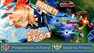 Walang Retri Fanny! Tara Invade! | Fanny 27 kills with Maniac! | MLBB