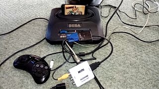 Подключение HDMI переходника к Sega новодел