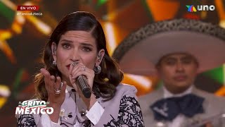 Natalia Jiménez cantando “YA LO SÉ QUE TÚ TE VAS” en El Grito de México, Fiesta Azteca