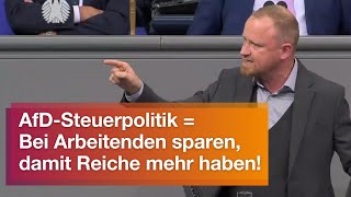 Die AfD will bei den Arbeitenden sparen, damit die Reichen mehr haben! - Christian Leye, BSW