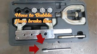 How to ISO/Bubble flare brake line.