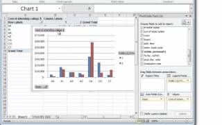 Create a pivot chart in Excel 2010