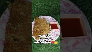 Perfect for Breakfast and Gym Diet Healthy Chilla recipe #youtubeshorts #Shorts #Viral #besanchilla