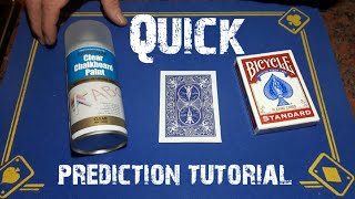 Rough and smooth gimmick card trick tutorial/quick prediction