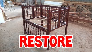 Restore full katil bayi baby dulu dulu - part 2