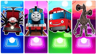 Choo Choo Charles vs Thomas The Train vs Tayo Bus vs Siren Head | Tiles Hop