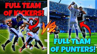 FULL Team of the NFL's BEST KICKERS VS FULL Team of the NFL's BEST PUNTERS! (WHO HAS MORE SKILL?)