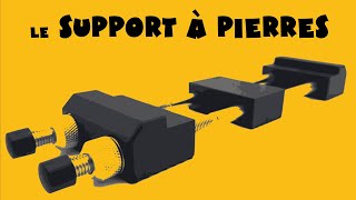 Support à pierre en caoutchouc