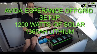 Avida Esperance Off Grid, 1200 watt solar, 1365ah lithium, runs Air conditioning, microwave and more