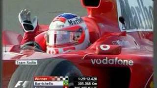 Barrichello's team radio - Shanghai 2004