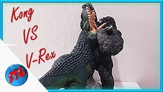 King Kong VS V-Rex fight/clay sculpture