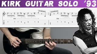 METALLICA - KIRK GUITAR SOLO Live Sh*t '93 (Guitar cover with TAB | Lesson)