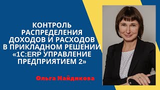 Контроль распределения доходов и расходов в прикладном решении "1С:ERP Управление предприятием 2"