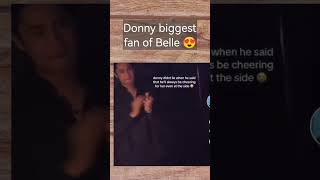 Hayy Donny you really love and admire Belle 😍 #DonBelle #BelleMariano #DonnyPangilinan #belle #donny