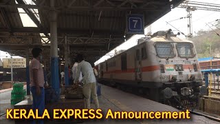 KERALA Express Announcement Vijayawada Railway station