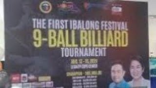 THE FIRST IBALONG FESTIVAL 9 BALL BILLIARD TOURNAMENT | MARK DAVAO WINNING RACK