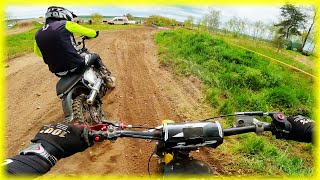 POV: Simson Cross [Hirschfeld] Crash || Pitbike Masters 2023 || Simson Limited || Lauf 1