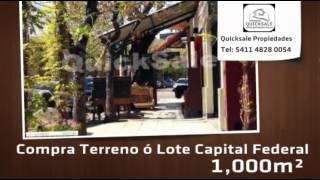 VENTA - Terreno ó Lote - Yerbal al  - Capital Federal - USD 1200000 - a Unico LOTE TERRENO ALA