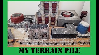 Showing off my terrain pile - home made scratch built + Gamesworkshop kits | Warhammer 40,000