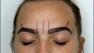 How To Draw Perfect Eyebrows (Microblading Preperation)