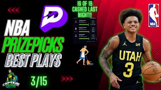 PrizePicks NBA Today 3/15 | Best Plays Flex Friday