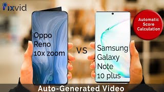 Oppo Reno 10x Zoom vs Samsung Galaxy Note 10 Plus | Automated Score Calculation