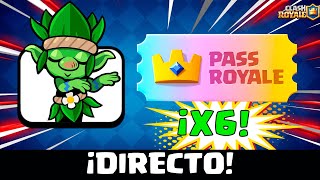 SORTEO de EMOTES y TORNEOS X6 PASS ROYALE Temporada 62 Clash Royale