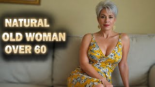 Natural Older Women OVER 60👄 Fashion Tips Review Part 20 #over60 #naturalwoman