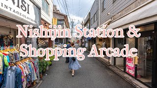 [4K Japan] Nishijin Station & Shopping Arcade 西新駅 & 西新商店街