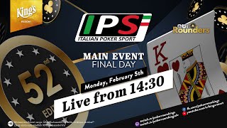 🇩🇪Finaltag des €380 🇮🇹 Italian Poker Sport (IPS) Main Events, live aus dem King's Resort 👑 🎙️Hachi