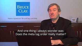 Does Your Meta Tag Order Matter?