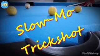 Pool Trickshot in slow motion by Michel Le Neillon.