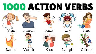 1000 Action Verbs | Common Action Verbs in English | Part 1 | English Vocabulary with Picture |