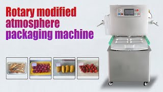 Modified atmosphere Map packing machine for fruit/vegetable/meat/chicken（Inject nitrogen and CO2）气调机