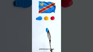 Can You Guess the Democratic Republic of the Congo Flag's Mixed Colour? #colormixing