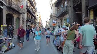 Vittoria Emanuel street,خیابان ویکتوریا امانوئل پالرمو#Palermo, #sicily, #italy-June 2023, .