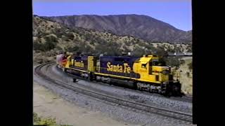 Southern Pacific & Santa Fe on Tehachapi Sept. & Oct. 1993