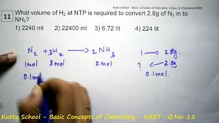 neet chemistry mcq   Basic Concepts   11