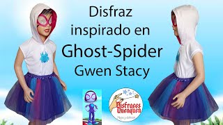 DIY. Disfraz de Ghost-Spider🕷 Disfraz Gwen Stacy de Spidey y sus sorprendentes amigos. Mujer araña 🕸