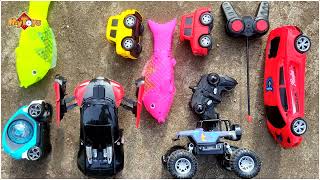 mini toy vehicles - Mixer Truck, Police Car, Jeep, Autorickshaw, Airplane, helicopter, hulk, bike