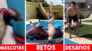 TOP 3 MEJORES VIDEOS EN LA PISCINA DE LYNA Y DANI !!