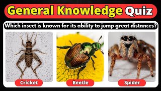 10 Fascinating Insects Quiz Questions That'll Blow Your Mind | Helian GK Quiz