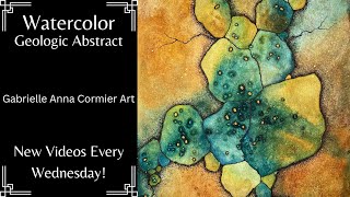 Abstract Painting With Watercolors And Mixed Media | 2024 - 10