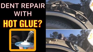 Mobile Dent Repair, Griffin Ga - Dodge Durango Smashed Front Fender Paintless Dent Repair