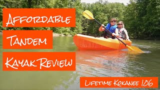 Affordable Tandem 2 person Kayak - Lifetime Kokanee Review