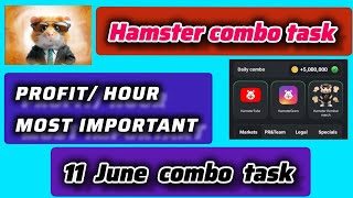 Hamster Kombat daily combo task 11 June | Hamster combo task 5 million 11.06.2024