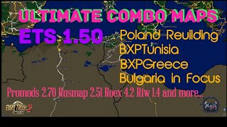 ETS2 1.50 ULTIMATE COMBO MAP August 1st Update