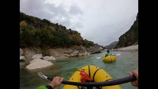 Packrafting in Vjosa river - The last wild river of Europe